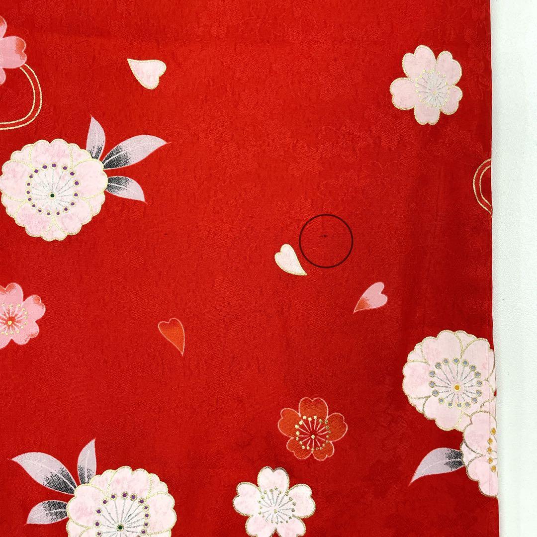 ◎mk-636　未着用　七五三　女の子　着物・襦袢セット　7歳　　1-22