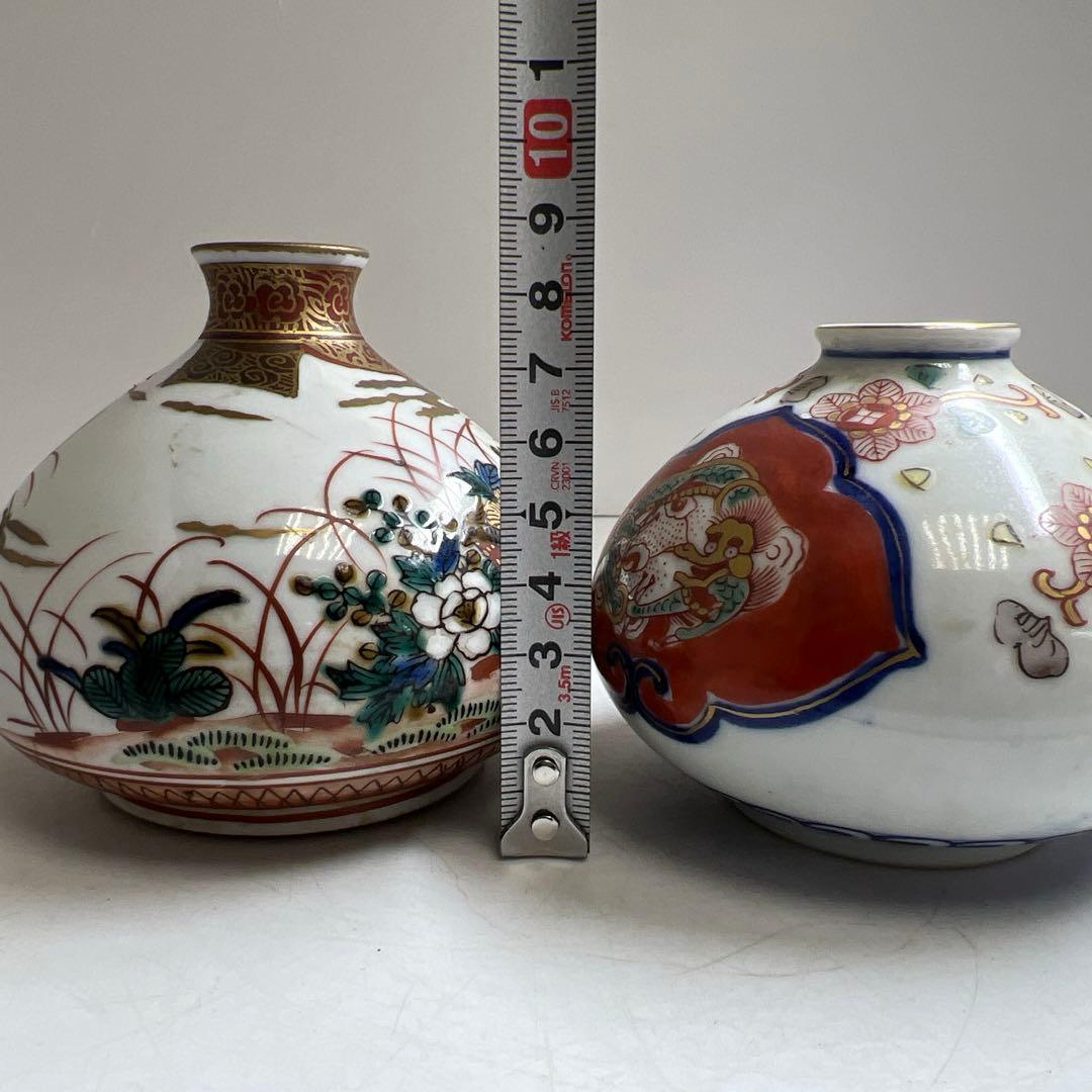 大聖寺伊万里・九谷焼 油壺　幅約10/9.5㎝　東Y8-0123①