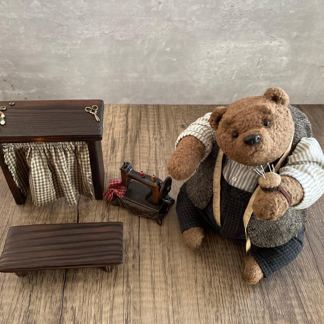 テディベア　おじいさんのテーラー　アーティストベア　作家