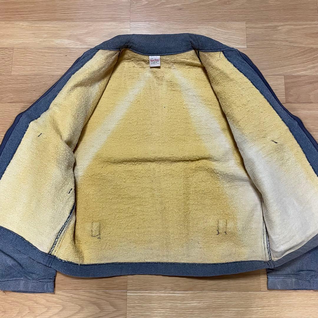 【ワード101】ビンテージ VAN-TEX 黒シャン ワーク ジャケット