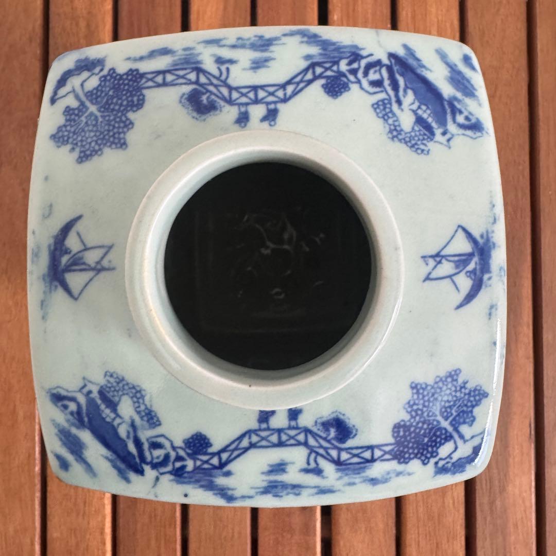 【希少】RINGTONS ブルーウィロー ティーキャディ