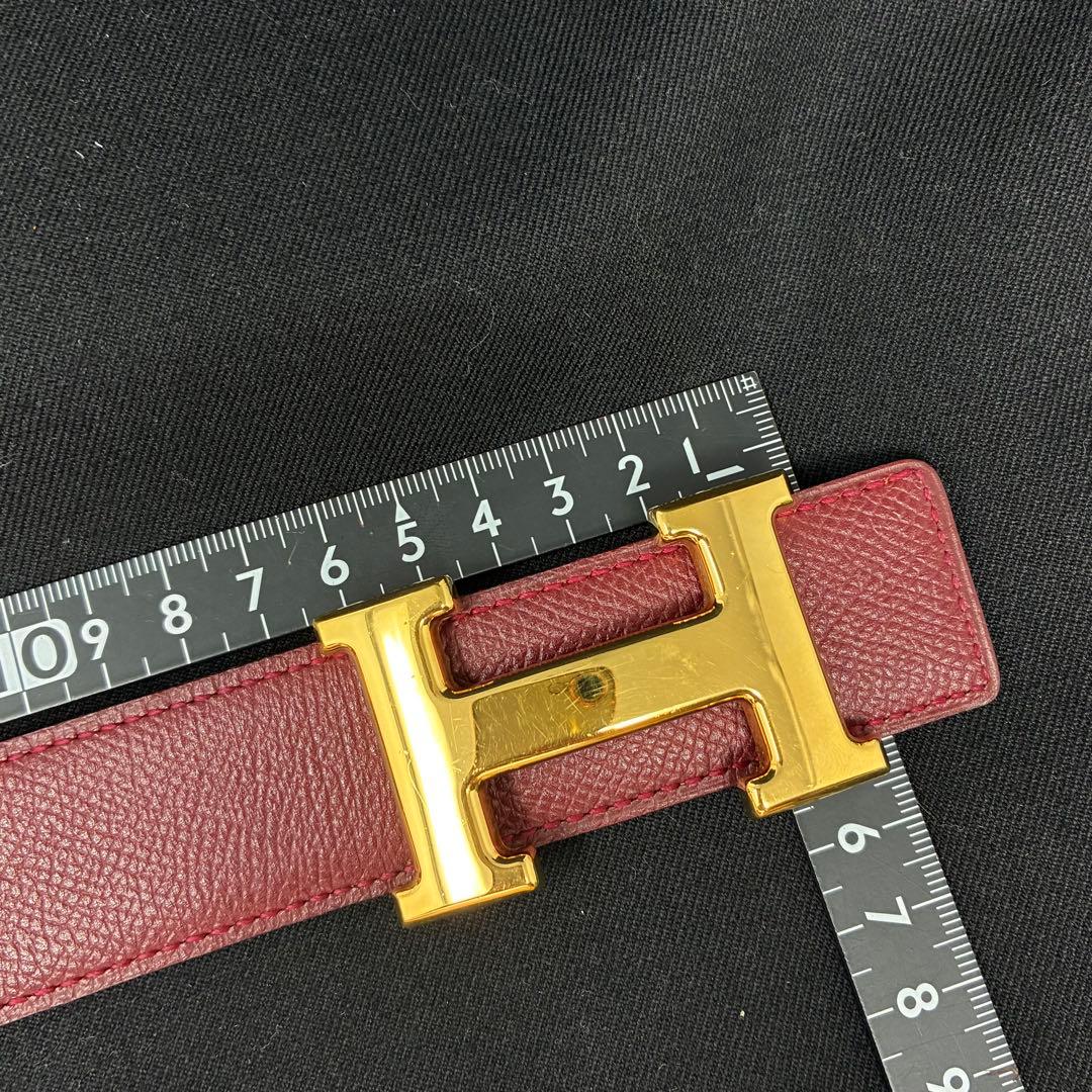 美品　 エルメス コンスタンス レザー ベルト レディース リバーシブル