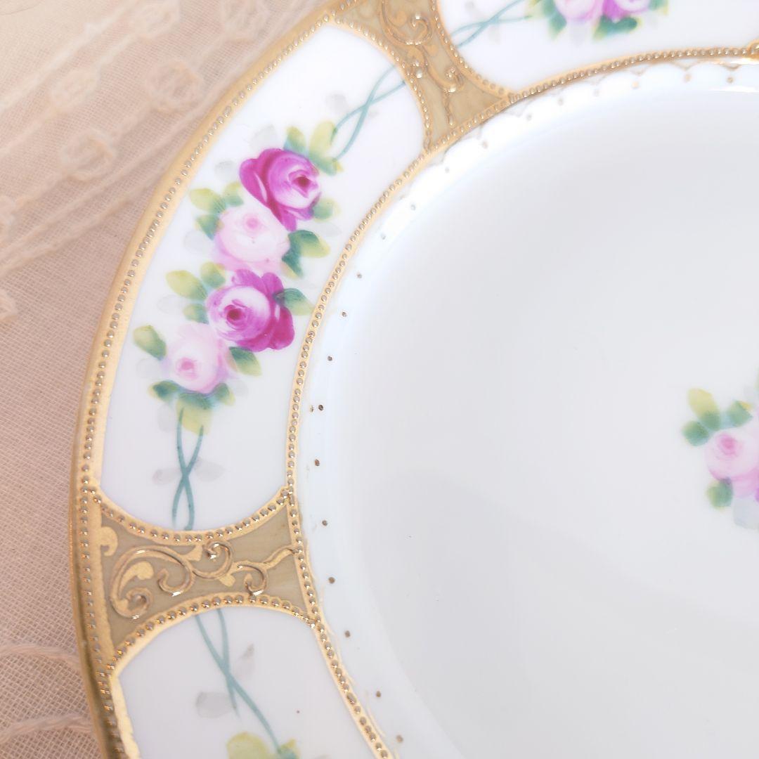 オールドノリタケ　カップ＆ソーサー　ケーキ皿　トリオ