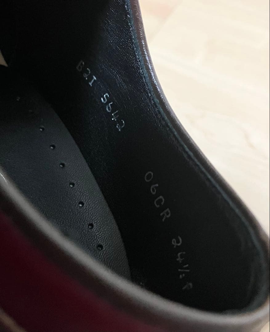 REGAL リーガル Uチップ 06CR ワインレッド スノーソール24.5cm