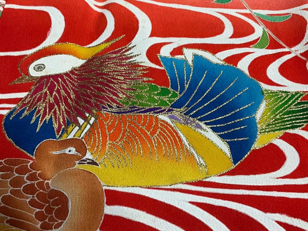 七五三　お正月　女の子　正絹　着物　長襦袢　肌着　7歳