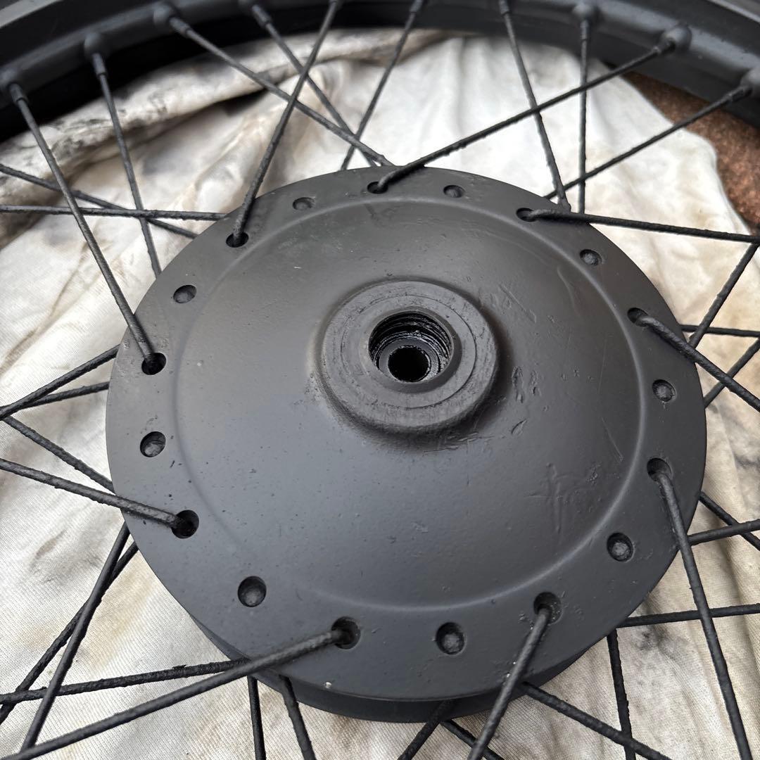 スーパーカブ　90 スタンダード　取り外し　前後タイヤ　ブロックタイヤ　バリ山