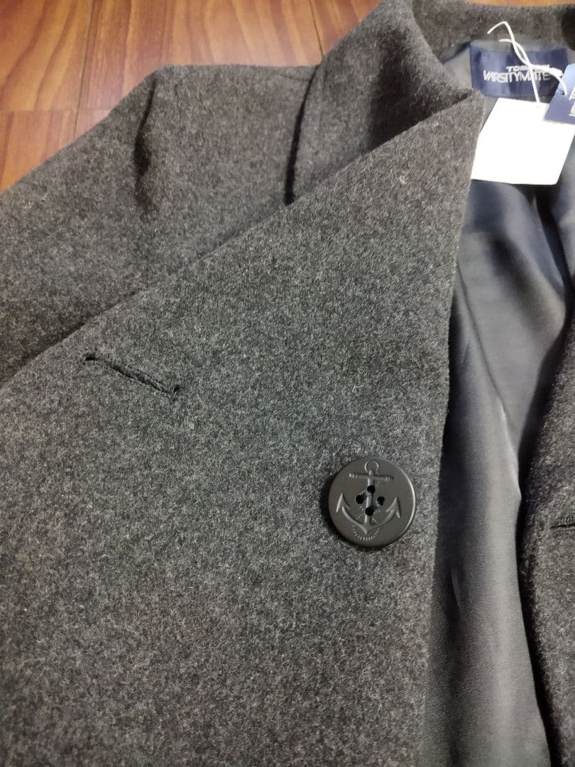 新品タグ付♪トンボ スクール ピーコート グレー M 今季購入