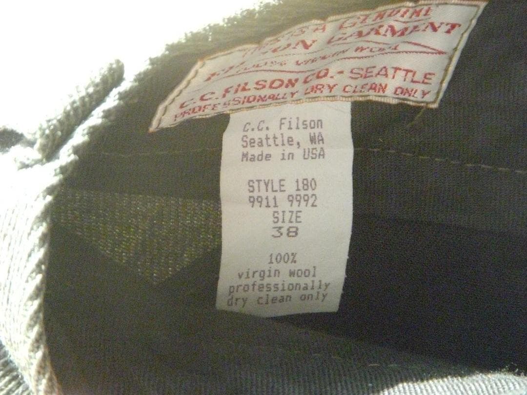 filson ウールパンツ　グリーン　size38