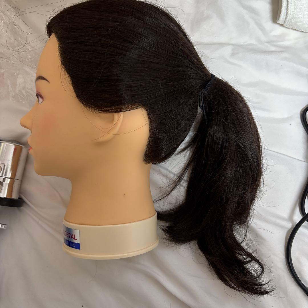 美容師練習用セットヘッドマネキンレジーナ、テスコムドライヤー、ナショナルカーラー