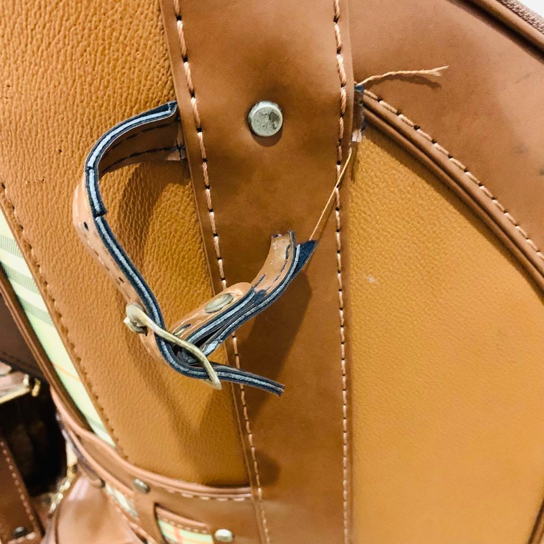 BURBERRY バーバリー キャディバッグ ヴィンテージ ノバチェック レザー