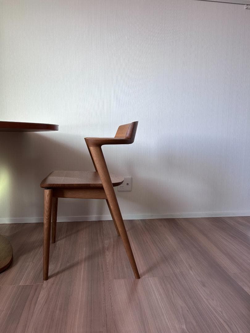 飛騨産業 SEOTO セミアームチェア 2脚目有 N5 板座 座面高45cm①