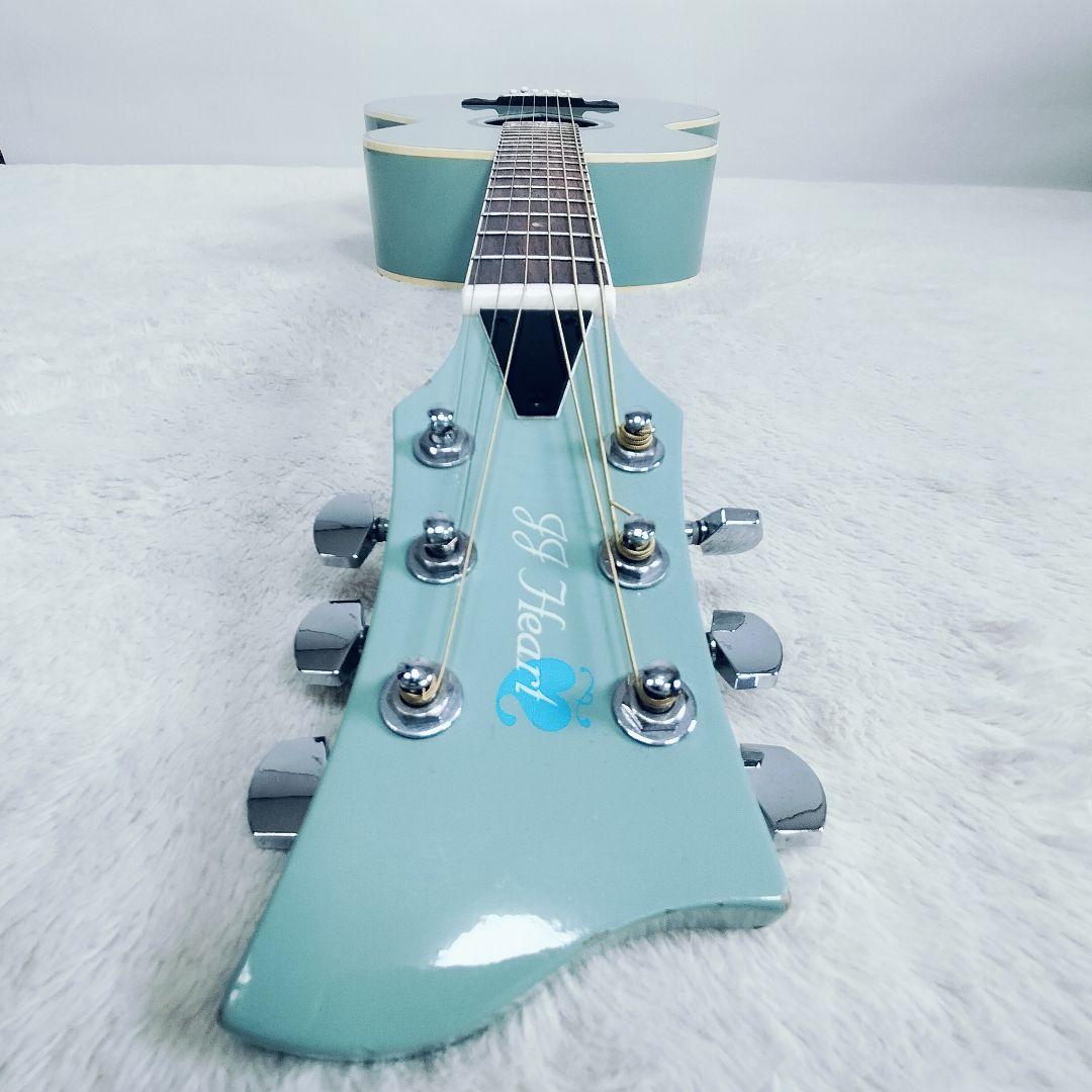 【付属品完備】JJ HEART アコースティックギター　ハート型　サウンドホール