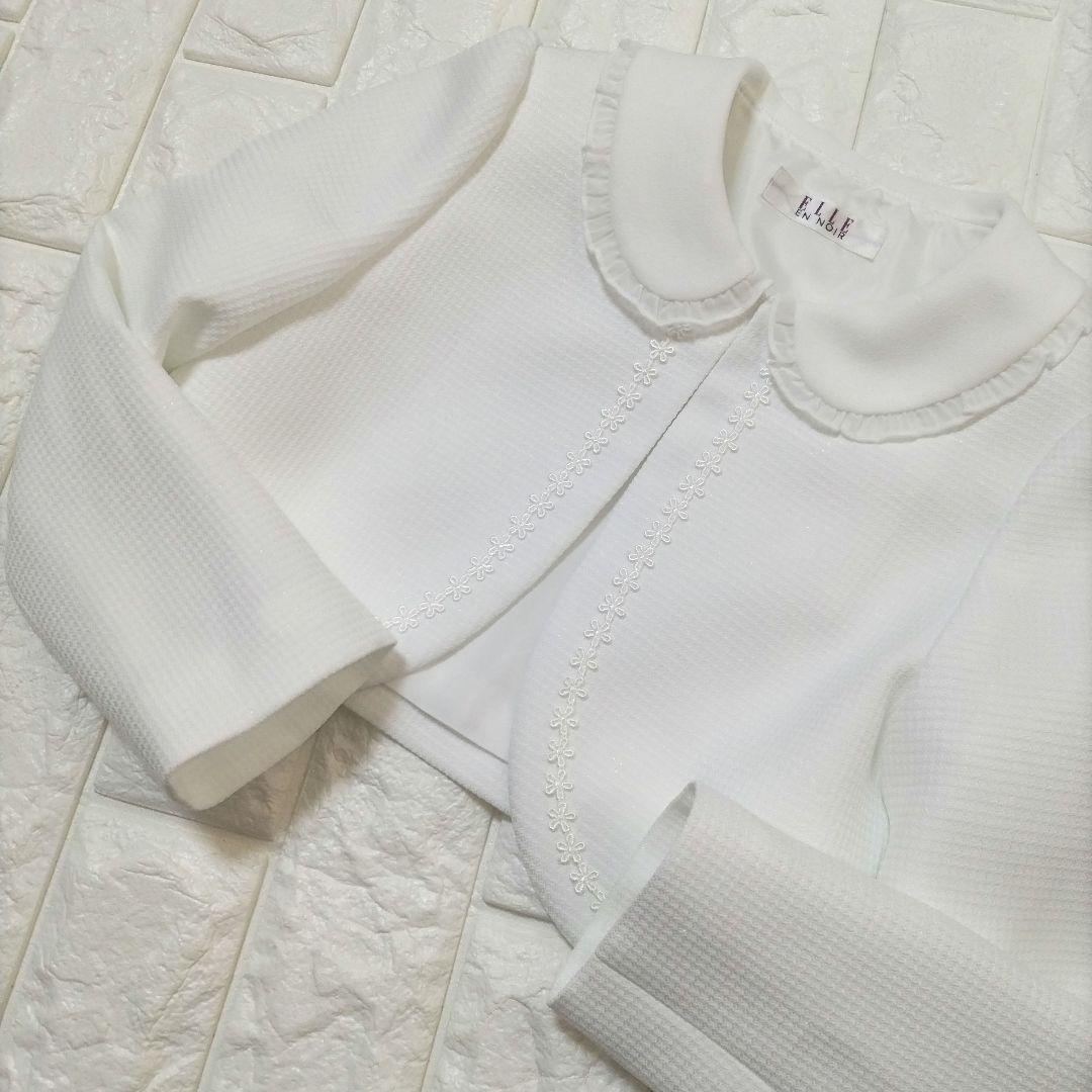 【120】ELLE en noir 入学式 卒園 フォーマル パープル チュール