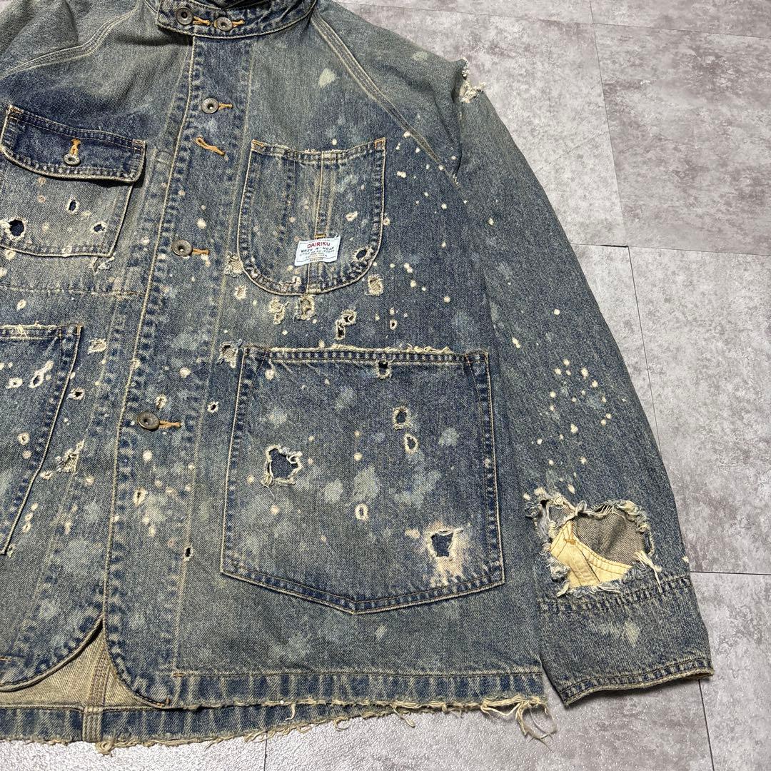 ジャケット・アウター dairiku damage denim cover all