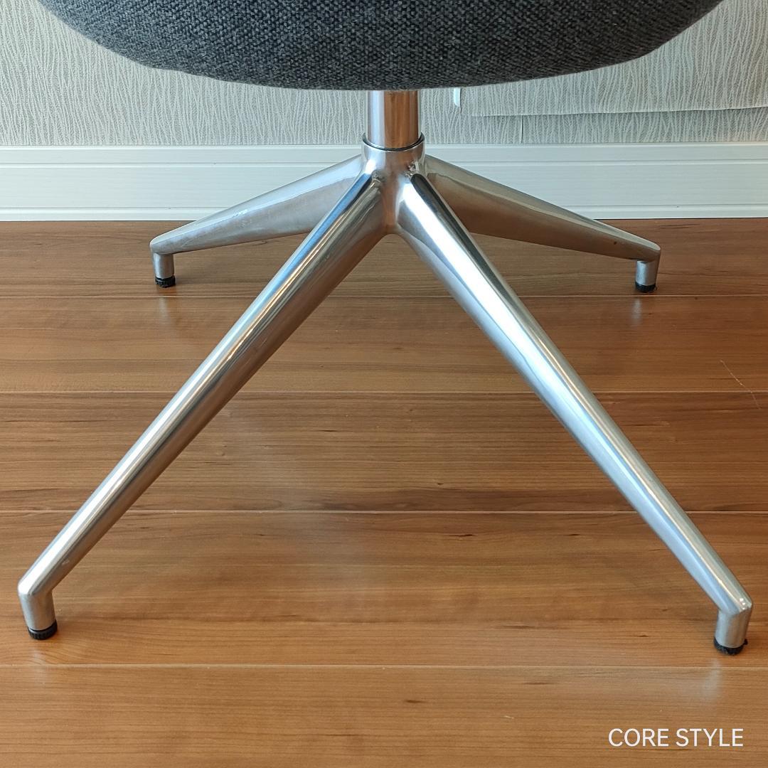 デザイナーズチェア　ラウンジチェア　グレー②