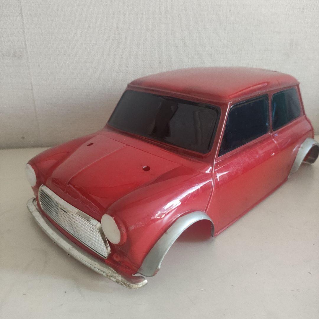 【当時物】タミヤ1/10 M-01シャーシメカセット、 ローバーミニボディ付き