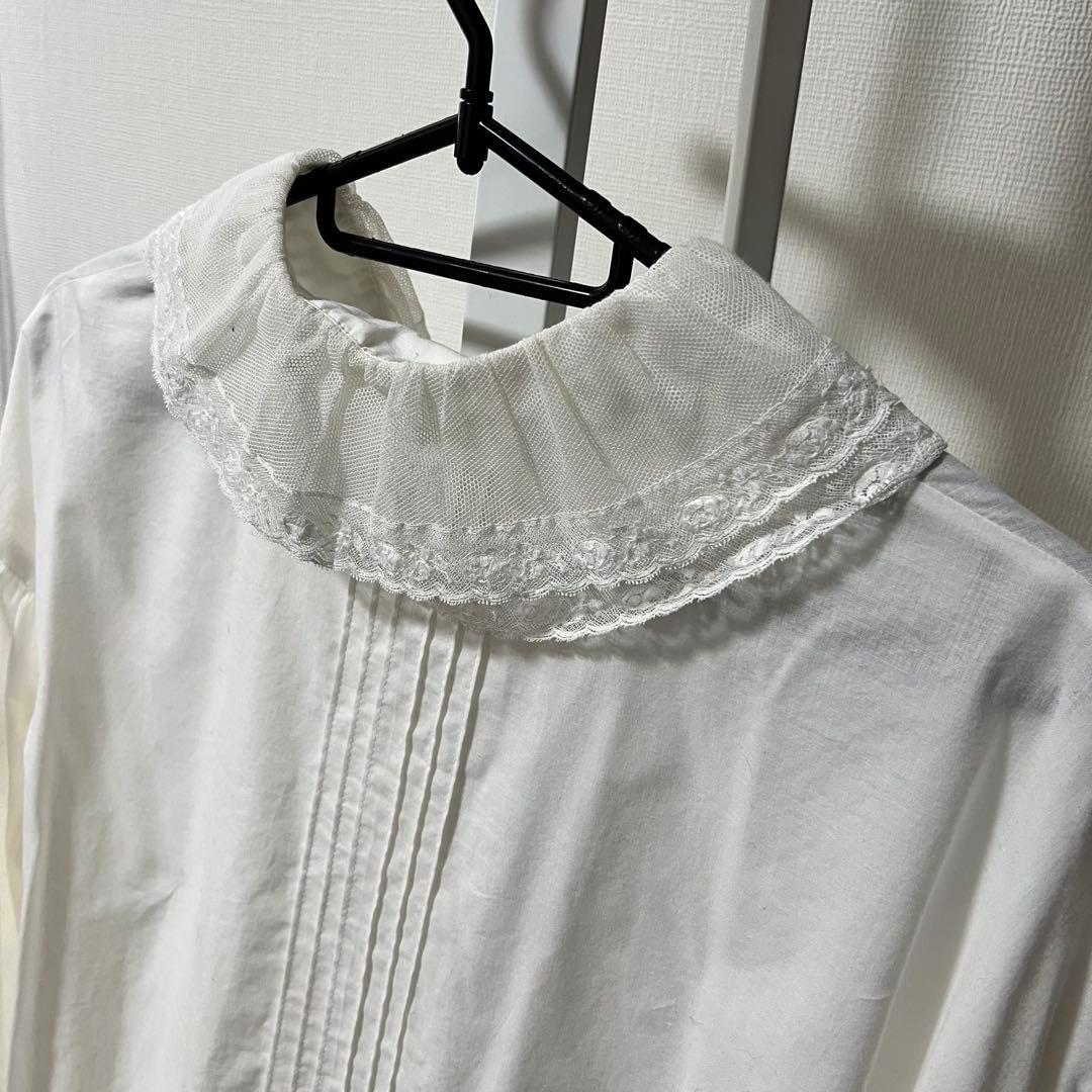 Bilitis dix-sept ans ホワイトシャツ ブラウス フリルレース