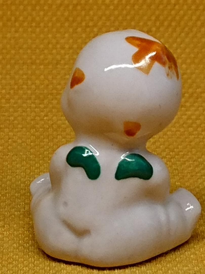 人形　キューピー　天使　陶器　置物　インテリア　工芸品　美術品　A2737