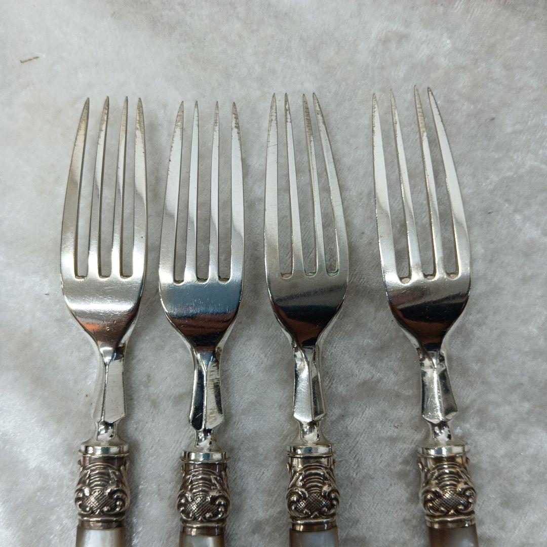 英国 白蝶貝 カトラリーセット ナイフ フォーク 24本 マザーオブパール