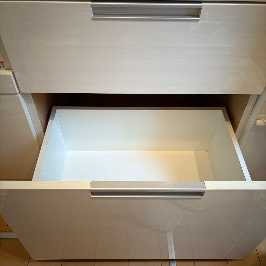 ニトリ　キッチンボード　カップボード　ダリア　100KB-WH ホワイト