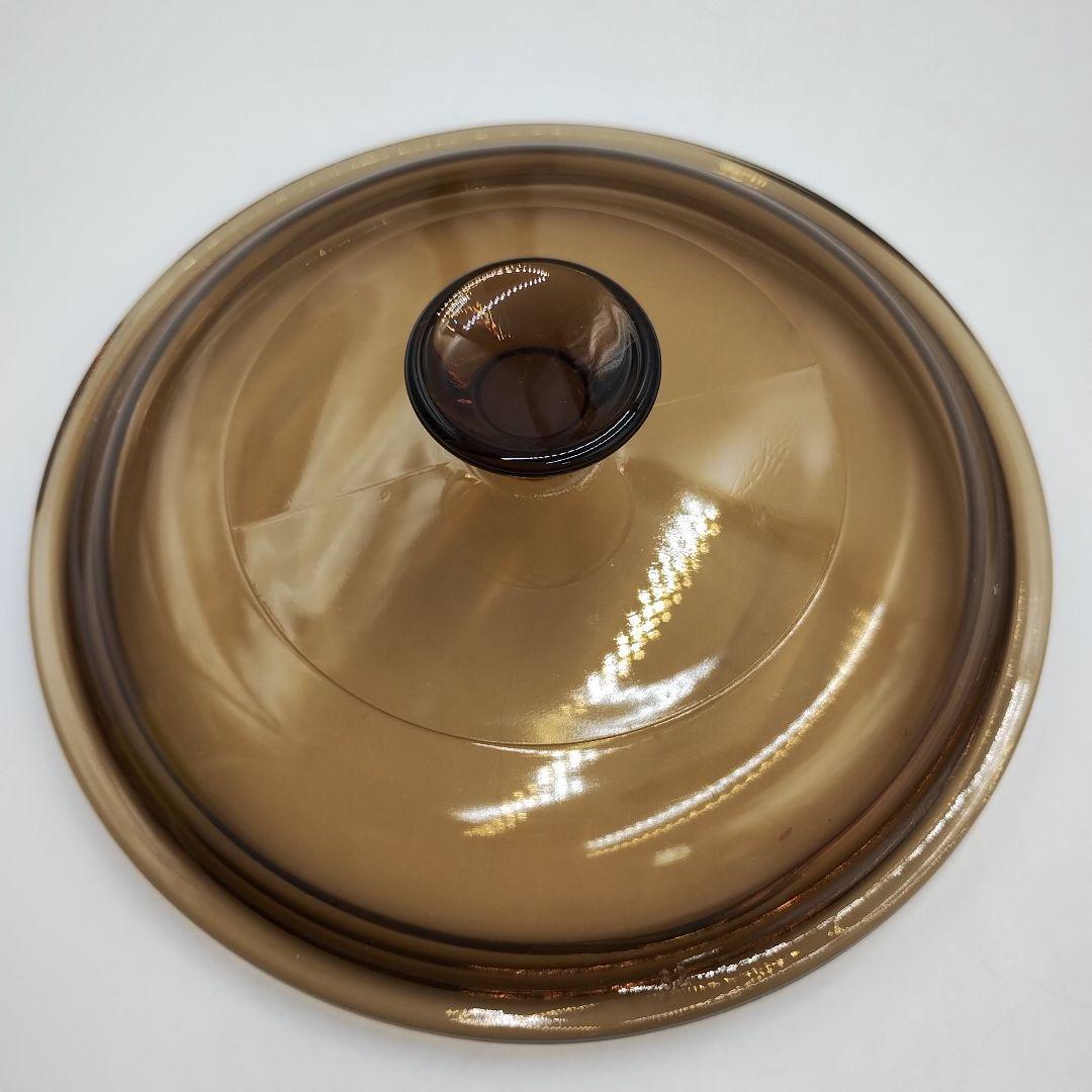 bM130L 昭和レトロ　ビジョン　コーニング　USA　ガラス製　耐熱鍋・片手鍋