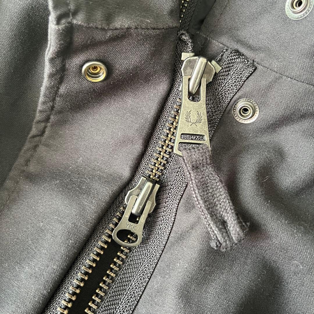 フレッドペリー 5way ライナー付 モッズコート ファー ネイビー UK10