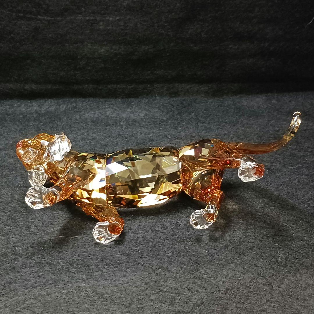 Y2435-1 スワロフスキー 2010年 SCS会員限定 トラ オブジェ 箱付