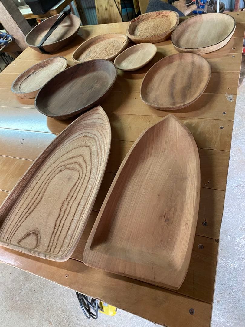 漆塗り　皿・お盆など(今年製作中、注文承ります)