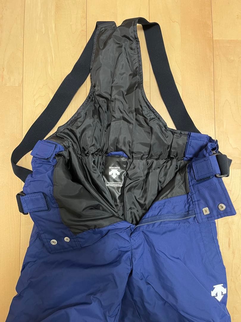 【美品】デサント スキーウェア 上下セット Sサイズ 水色＋ネイビー