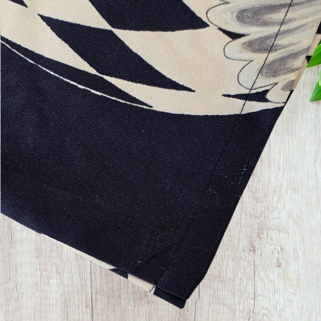 重宗玉緒 コラボ ワンピース 着物 鳩 冬 和装 和服 カジュアル 現代和装　袷