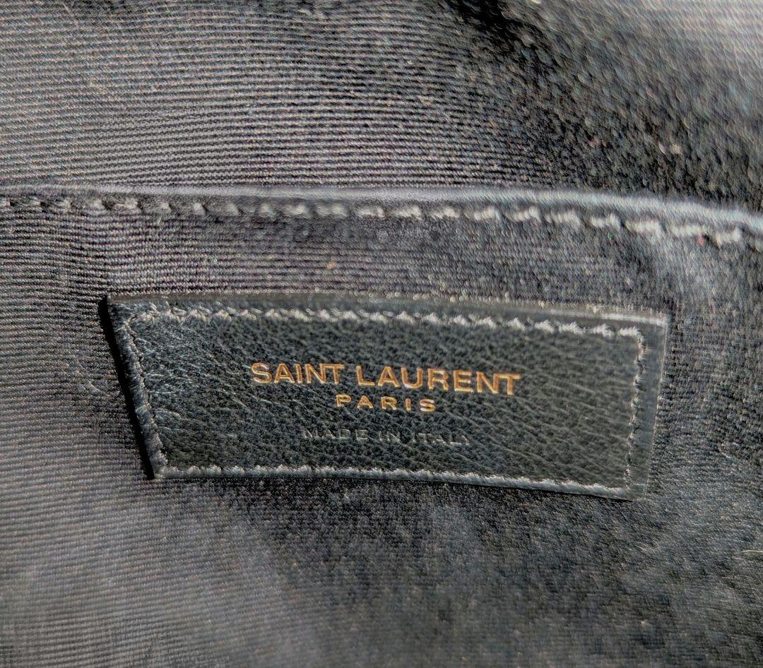 【極美品】サンローラン ルー カメラバッグ ショルダーバッグ ブラック ゴールド