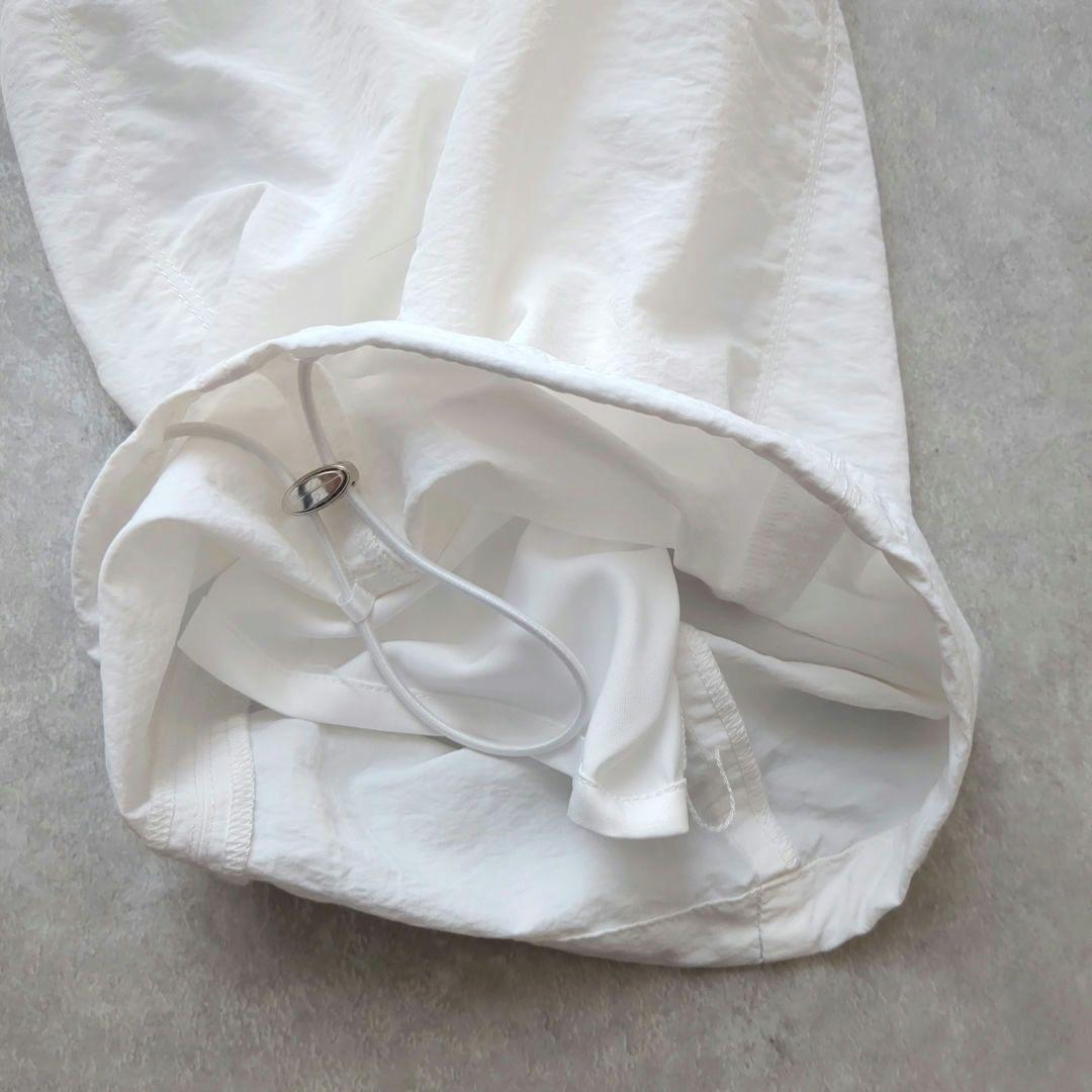 アルページュストーリー 撥水サス付きパラシュートパンツ　白　S　タグ付