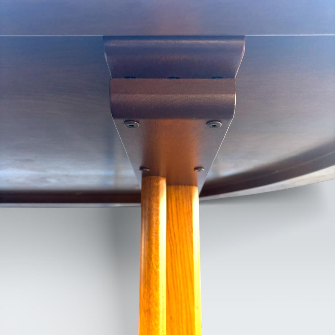 【最高級】浜本工芸 ダイニングテーブル 半円 135cm オーク材 皇室御用達