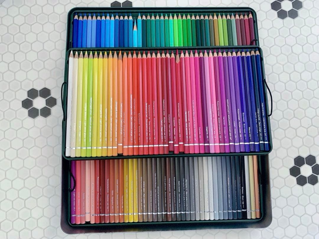 ファーバーカステル Faber-Castell水彩色鉛筆 120色　缶