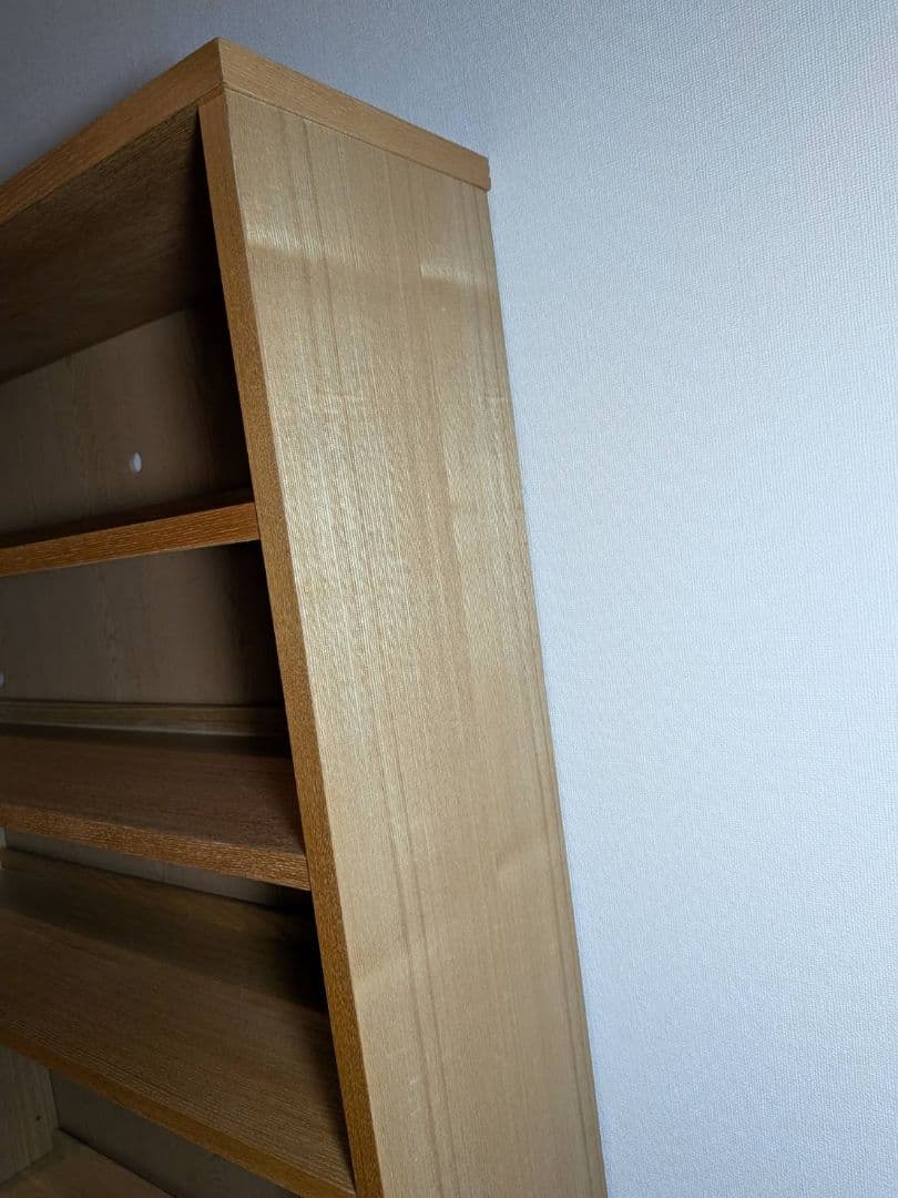 《送料込》無印 木製シェルフミドルタイプ 21 本棚廃盤 木製棚 タモ材