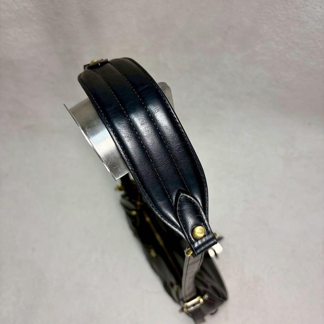 【未使用級✨】アナスイ　ショルダー　ディディオン　金具ロゴ　ハーフムーン　y2k