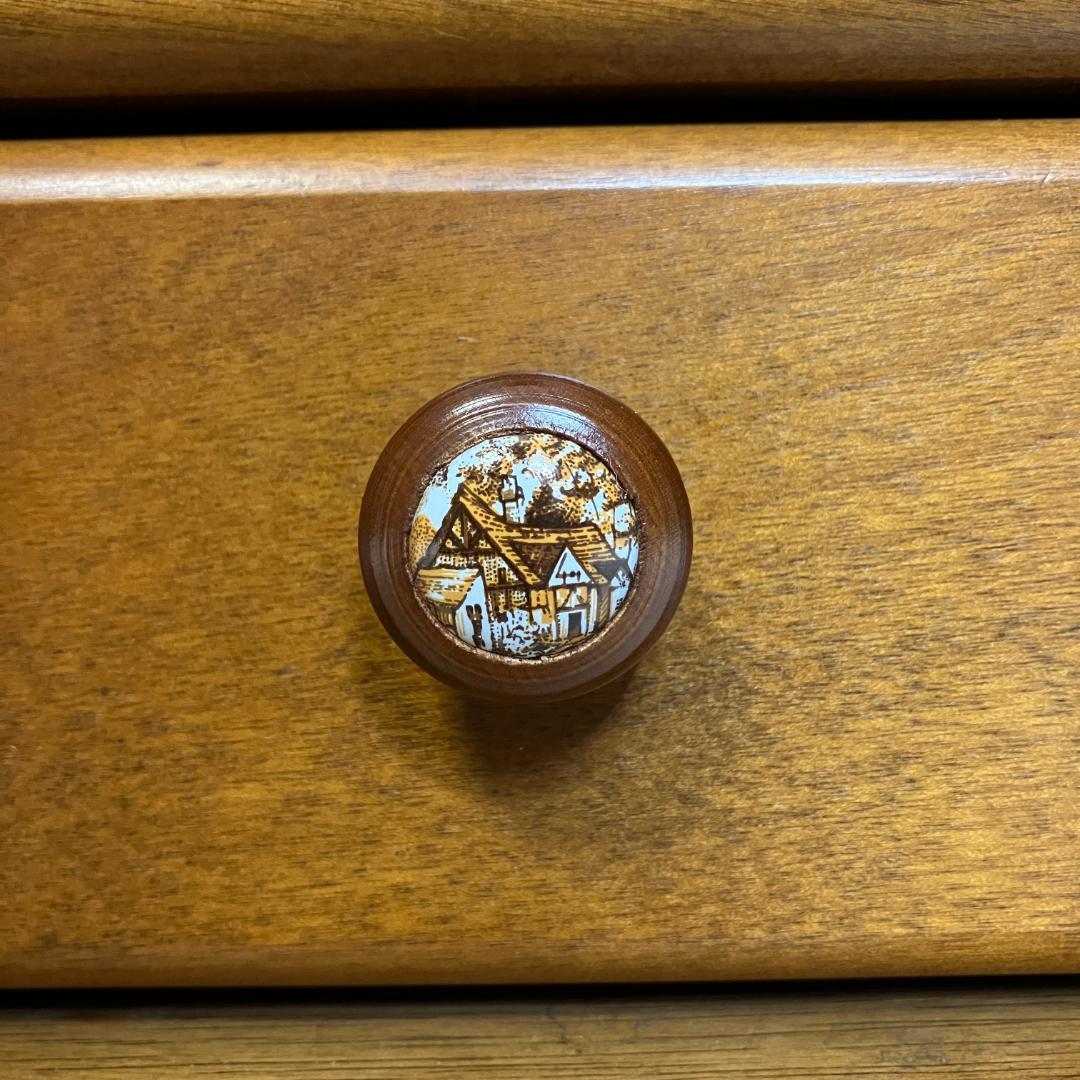 レトロ　曙工芸　サイドキャビネット　8段　収納棚　飾り棚　食器棚