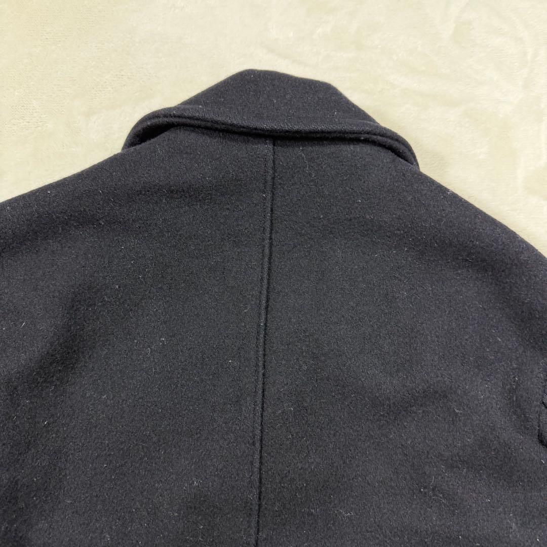 Schott シングル ピーコート キルティング メルトンウール USA 40