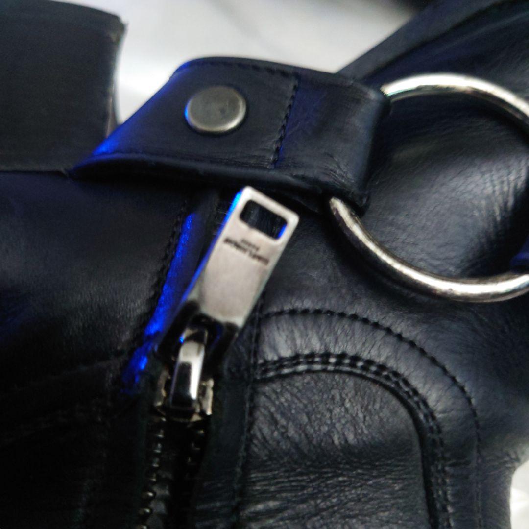 サンローラン本革クラッシックワイアットハーネスブーツ39