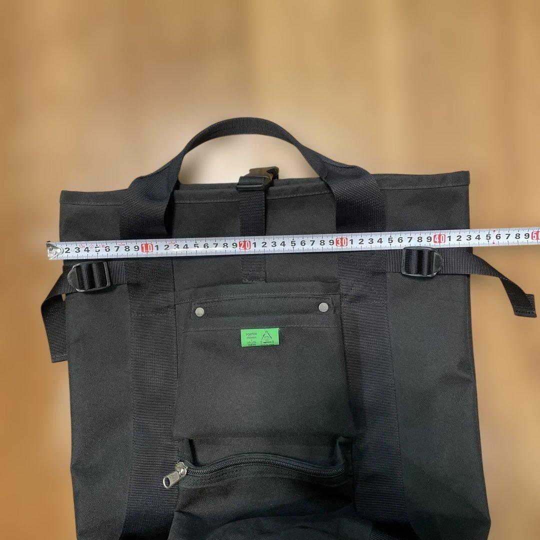 PORTERユニオン　2wayリュック　ブラック