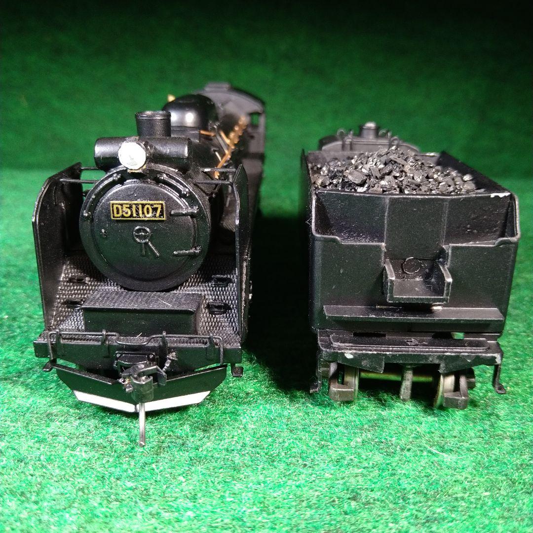 ボ*プ様 HOゲージ 　D51 金属アダチ完成品追加工