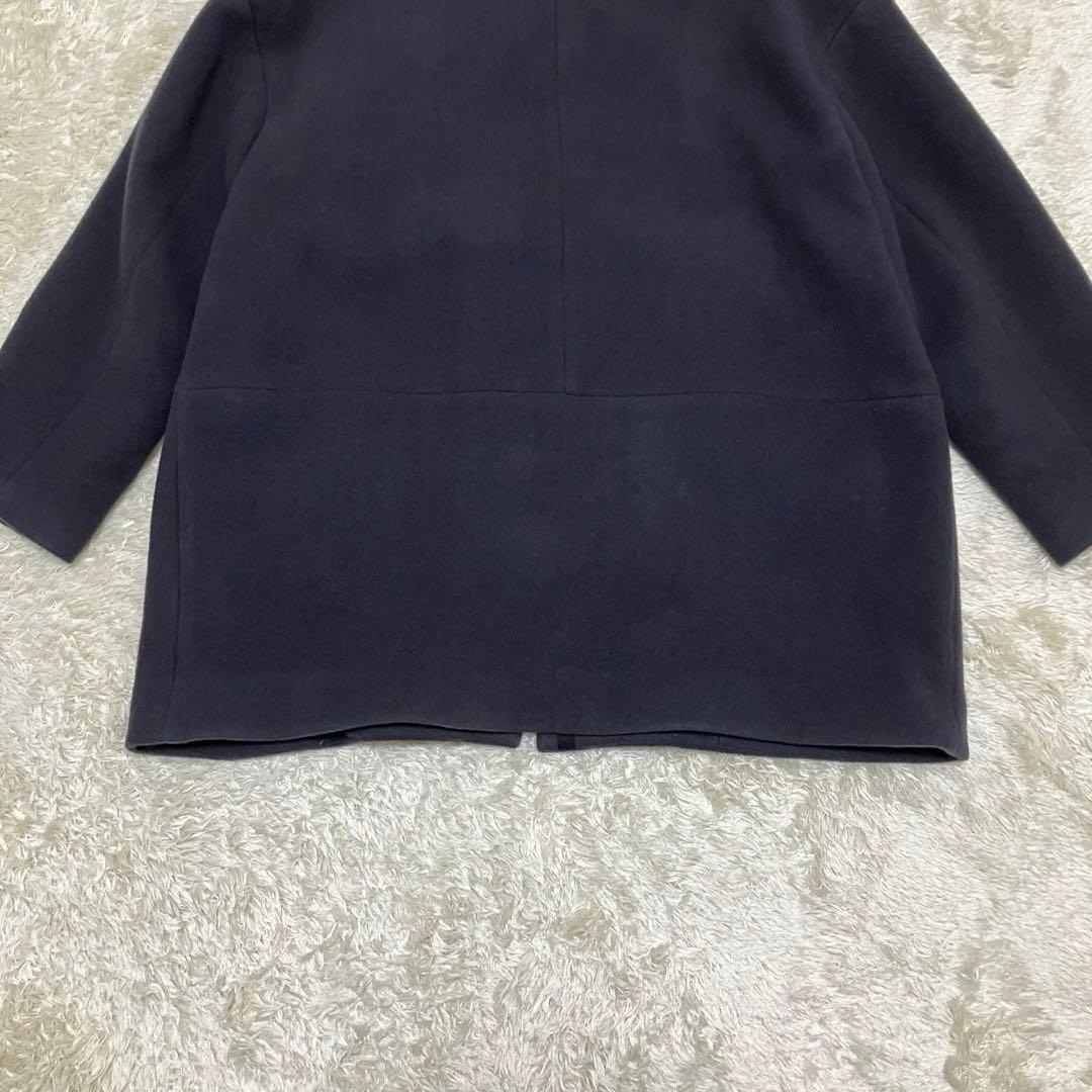 大きいサイズ✨　44 アンタイトル　ノーカラーコクーンコート　近年