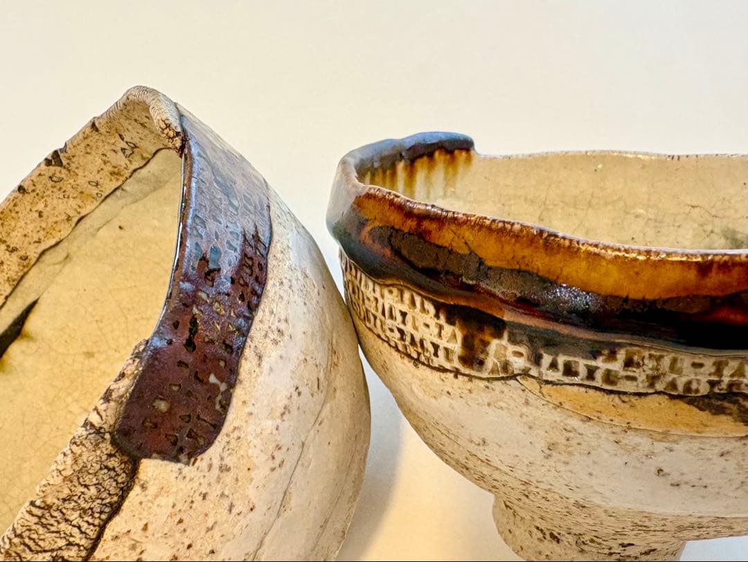 ❤︎大人気作家：中田篤さん❤︎　茶碗　2個