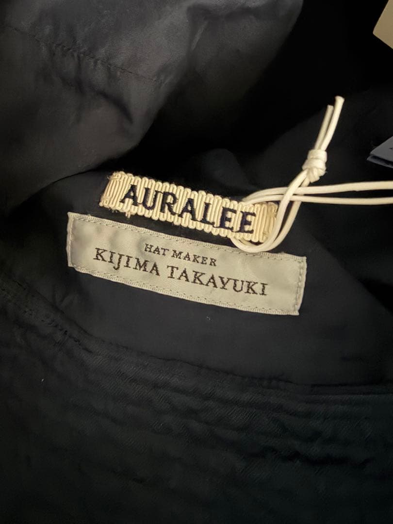 auralee 26ss ネイビー バケットハットKIJIMA TAKAYUKI