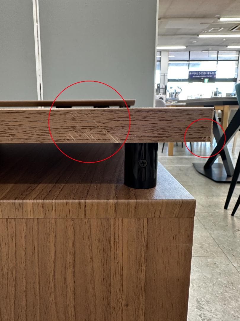 ニトリ　L字デスク　システムデスク　ラボーロ140　RB004　ブラウン