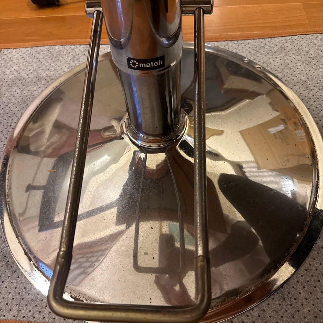 マテリ リベット（キャメル）丸ベース セット椅子