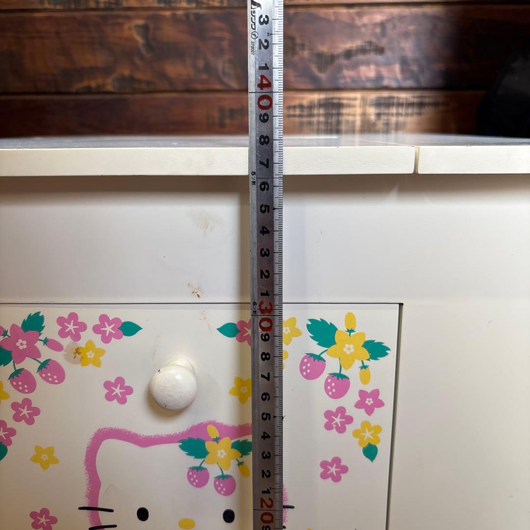 昭和レトロ　サンリオ　ハローキティ　ドレッサー　メイクボックス　机　キャスター付