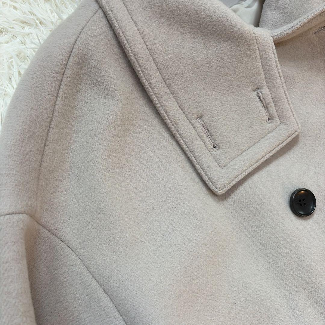 2023AW NOBLE スタンドカラーオーバーコート　ベージュ