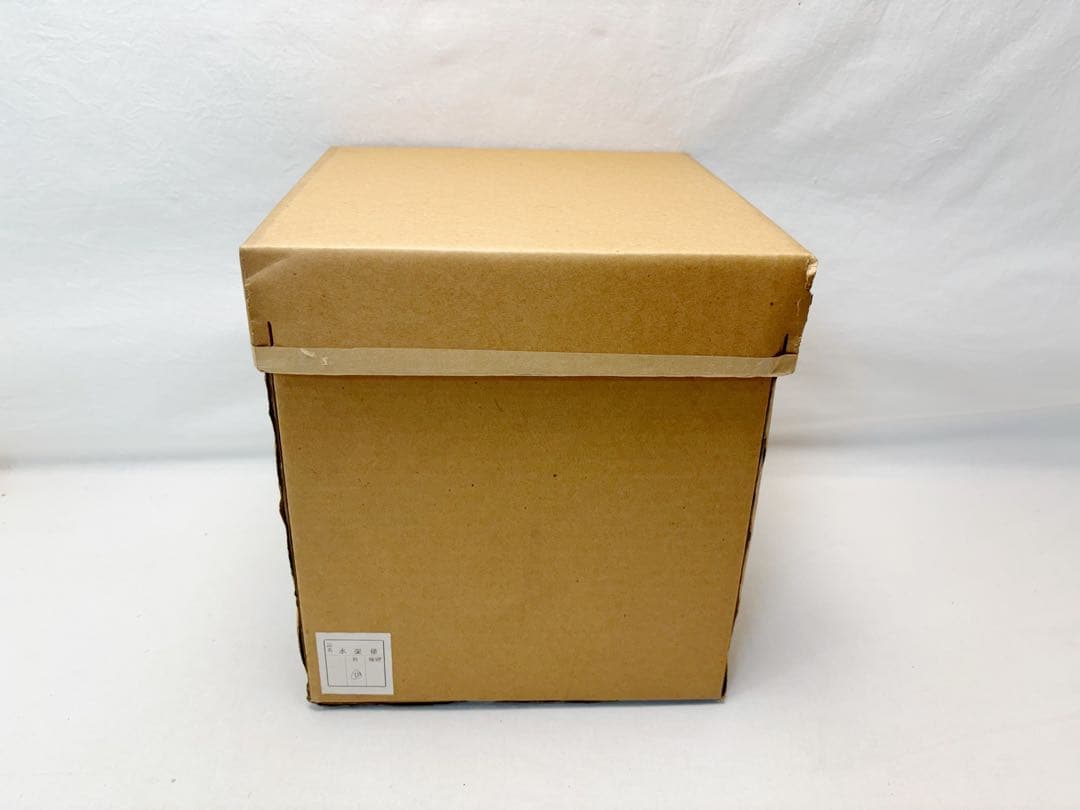 美品 茶道具 水張桶 手桶水指 木地 割蓋付き 水屋道具 露地道具 元箱