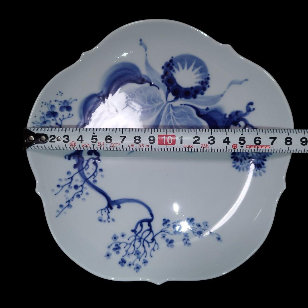 【未使用】Meissen ブルーオーキッド 18.5cmプレート 6枚セット